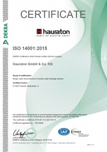 Сертификат Качества Экологического Управления ISO 14001